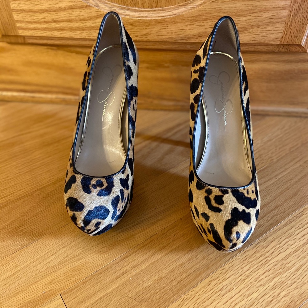 Jessica Simpson Leopard Print Heels